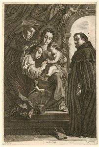 Peter van Lisebetten - Virgin and Mystical Betrothal of St. Catherine with Dominic Peter SVK-SNG.G 11965-223