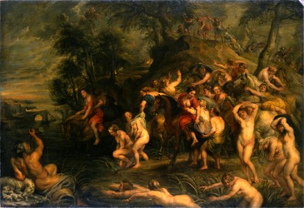 Peter Paul Rubens and Jan Boeckhorst - The escape of Cloelia from the camp of Porsenna