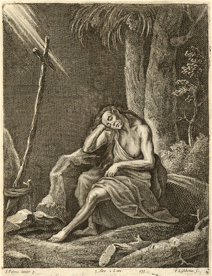 Peter van Lisebetten - Saint Mary of Egypt in the Desert SVK-SNG.G 11965-174