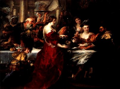 Peter Paul Rubens - The Feast of Herod - WGA20271. Free illustration for personal and commercial use.
