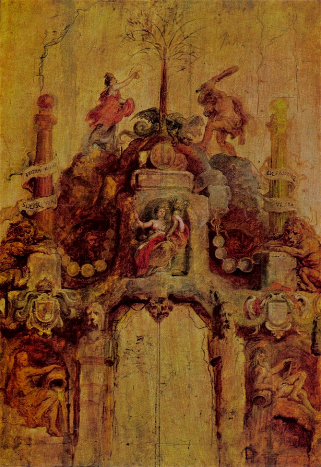 Peter Paul Rubens - Voorzijde van de erepoort van de Munt (Pompa Introitus Ferdinandi) - 316 - Royal Museum of Fine Arts Antwerp