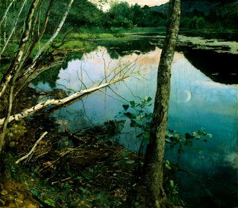 Eilif Peterssen - Summer Night - Google Art Project. Free illustration for personal and commercial use.