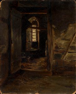 Eilif Peterssen - Interior from a Cowshed - NG.M.01557 - National Museum of Art, Architecture and Design