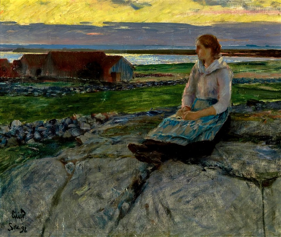 Eilif Peterssen - Kveld, Sele (1896)