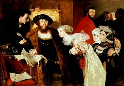 Eilif Peterssen - Christian II signing the Death Warrant of Torben Oxe - Google Art Project