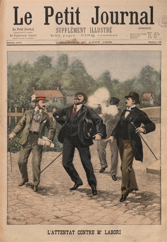 Petit journal 8 27 1899 Fernand Labori