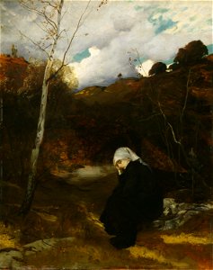 Eilif Peterssen - Andante. Autumn Evening at Ask - NG.M.03573 - National Museum of Art, Architecture and Design. Free illustration for personal and commercial use.