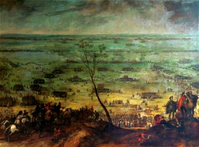 Peter Snayers - De slag bij Lützen nabij Leipzig, 6 november 1632, tussen Zweden onder koning Gustav Adolf en Oostenrijk onder Albrecht von Wallenstein - GG 1820 - Kunsthistorisches Museum
