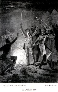 Petofi 1848 marcius 15 Nemzeti dal Zichy rajza