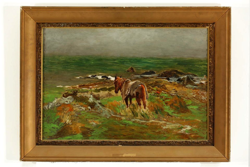Petrus Van der Velden - Horse (Surveying the Scene - previously titled & incorrect) - Sarjeant Gallery