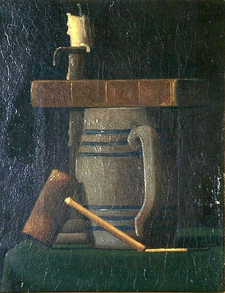 Still Life on Green Cloth by John Frederick Peto