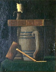 Still Life on Green Cloth by John Frederick Peto