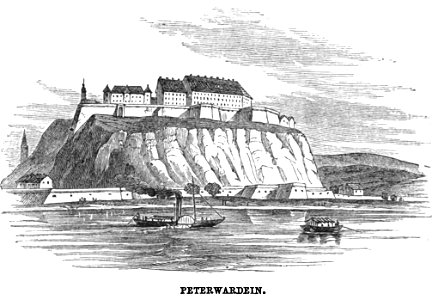 Peterwardein. Edmund Spencer. Turkey, Russia, the Black Sea, and Circassia.P.60. Free illustration for personal and commercial use.