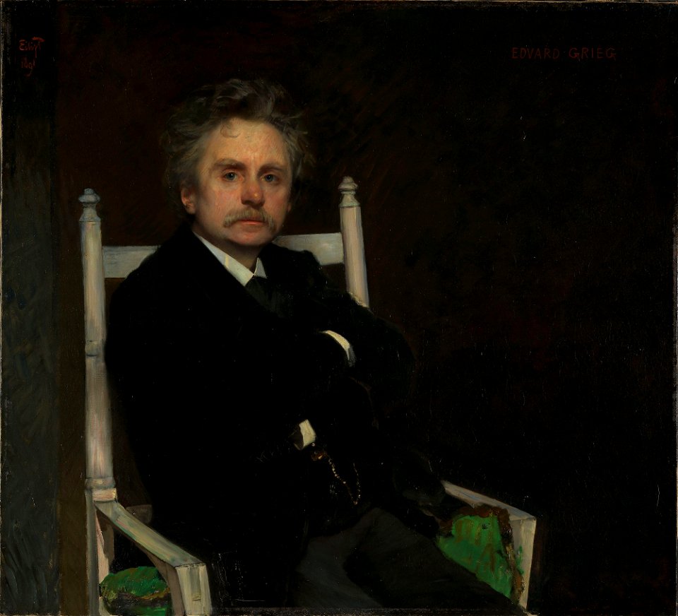 Eilif Peterssen - Portrait of the Composer Edvard Grieg - NG.M.00396 - National Museum of Art, Architecture and Design
