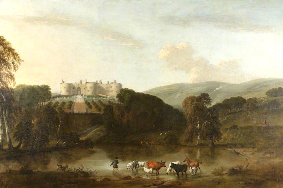 Peter Tillemans (1684-1734) - Idealised View of Chirk Castle from the North - 1171183 - National Trust