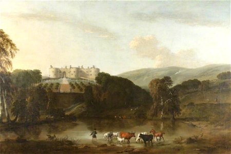 Peter Tillemans (1684-1734) - Idealised View of Chirk Castle from the North - 1171183 - National Trust