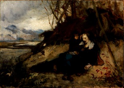 Eilif Peterssen - The Death of Corfitz Ulfeldt - NG.M.03149 - National Museum of Art, Architecture and Design. Free illustration for personal and commercial use.