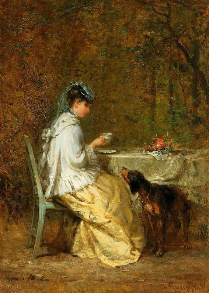 Peter Philipp Rumpf - Tea in the garden