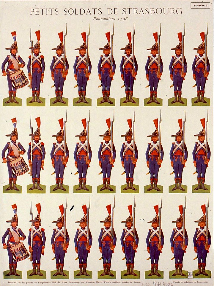 Petits soldats de Strasbourg Pontonniers 1793 02