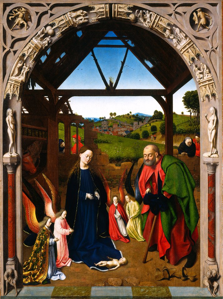 Petrus Christus Nativité Haute résolution