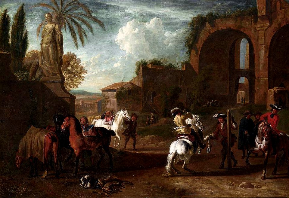 Peter van Bloemen - A Riding-School