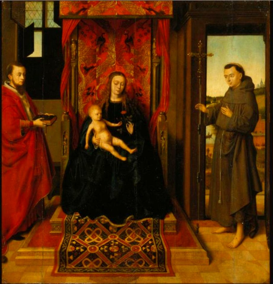 Petrus Christus (I) - Maria met kind, de HH. Hieronymus en Franciscus - 920 - Städel Museum