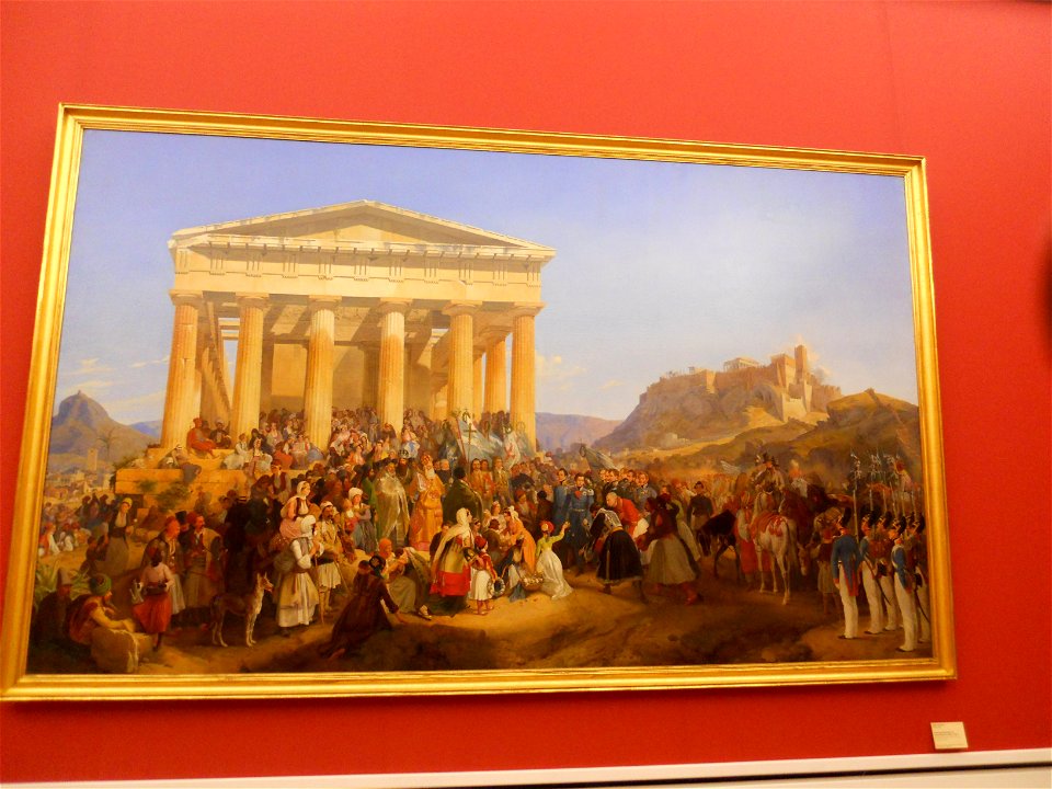 Peter von Hess - The Entry of King Otto of Greece in Athens - WAF 353 - Bavarian State Painting Collections