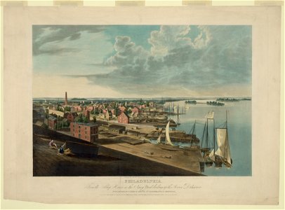 Philadelphia. From fair mount looking down the river Schuylkill LCCN2004667995