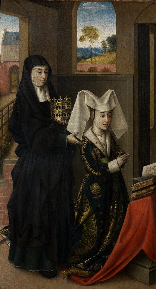 Petrus christus, Isabel of Portugal with St Elizabeth