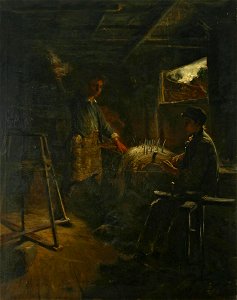 Petrus Van der Velden - A Summer Evening - The Scutchers - Sarjeant Gallery