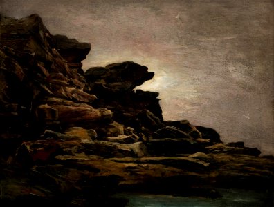 Petrus van der Velden - Rocks at Bondi - 1955-41-4 - Auckland Art Gallery