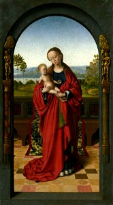 Petrus christus, madonna col bambino di budapest 01