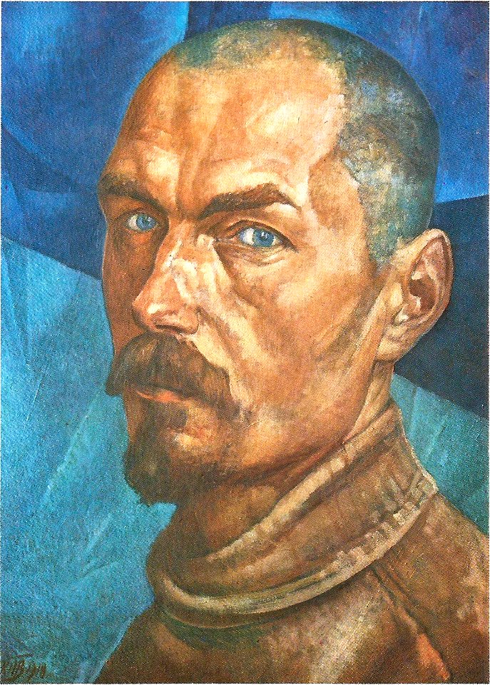 Petrov-Vodkin. Self-portrait. 1918