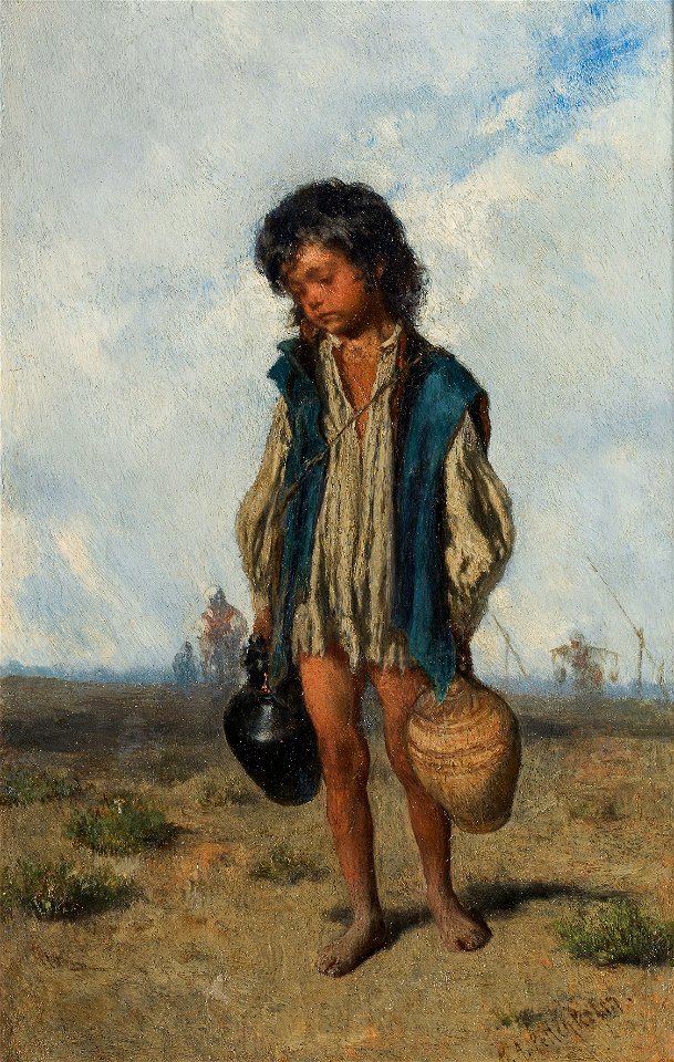 August von Pettenkofen - Kleiner Wasserträger