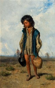 August von Pettenkofen - Kleiner Wasserträger