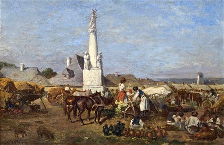 August von Pettenkofen - Markt in Szolnok