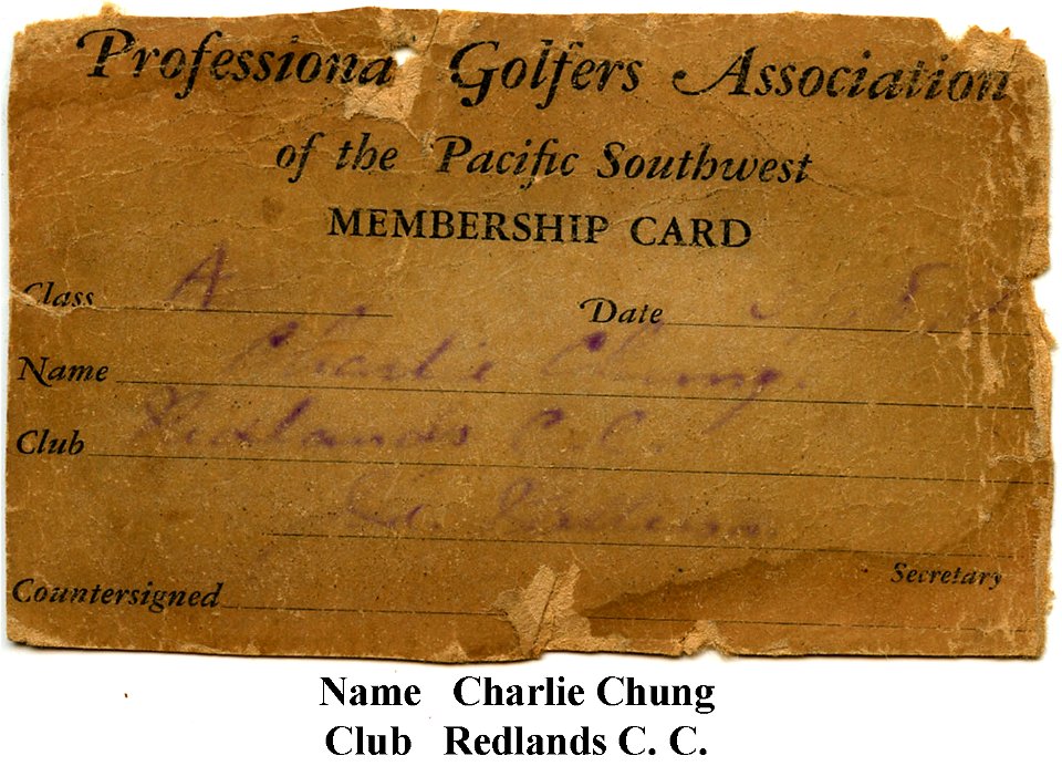 PGA Southern California Membership Card