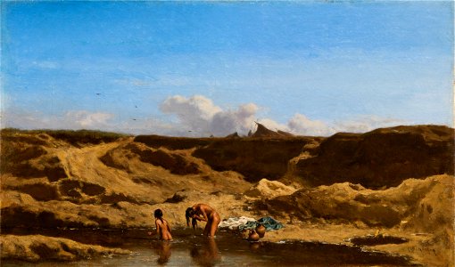 August von Pettenkofen - Badende Zigeuner