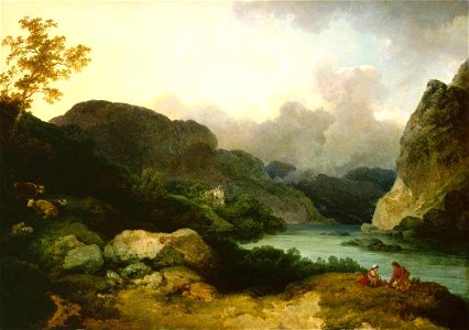 Philip James de Loutherbourg (1740-1812) - Lake Scene, Evening - N00316 - National Gallery