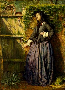 Philip Hermogenes Calderon - Broken Vows - Ashmolean Museum. Free illustration for personal and commercial use.