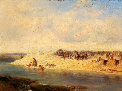 August von Pettenkofen - Russisches Bivouak