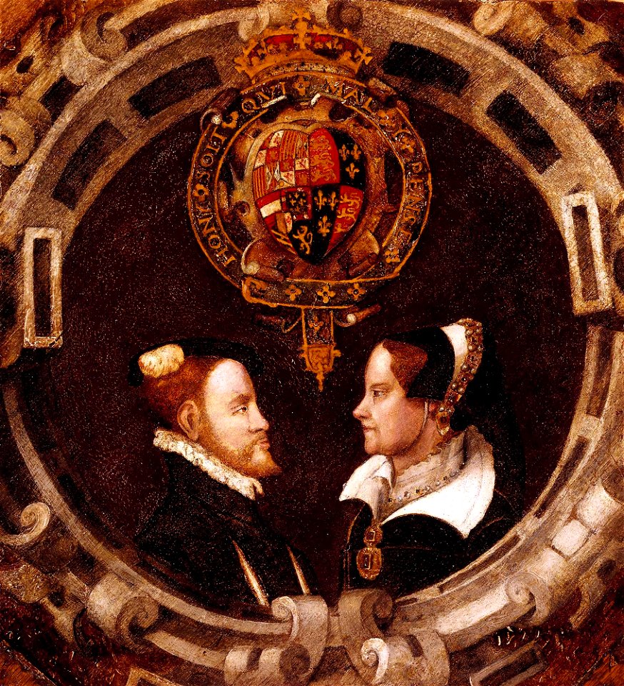 Philip and Mary I (reigned 1553-1558) by English School