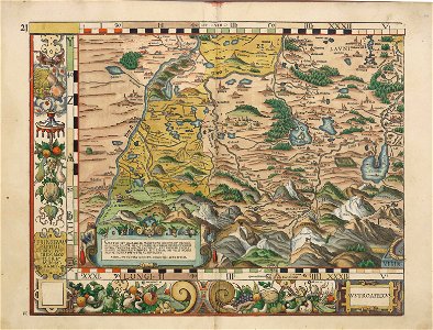 Philipp Apian - Bairische Landtafeln von 1568 - Tafel 21