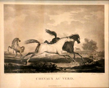 Philibert-Louis Debucourt - Chevaux au verd