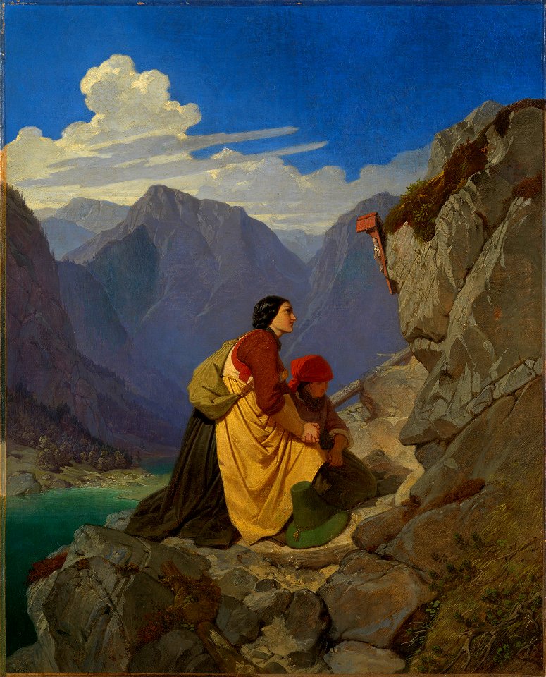 Philip Foltz (1805-77) - Tyrolese Woman and Child - RCIN 408980 - Royal Collection