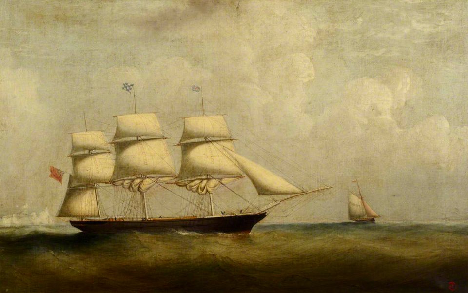 Philip John Ouless (1817-1885) - The Tea Clipper 'Medina' - BHC3486 - Royal Museums Greenwich