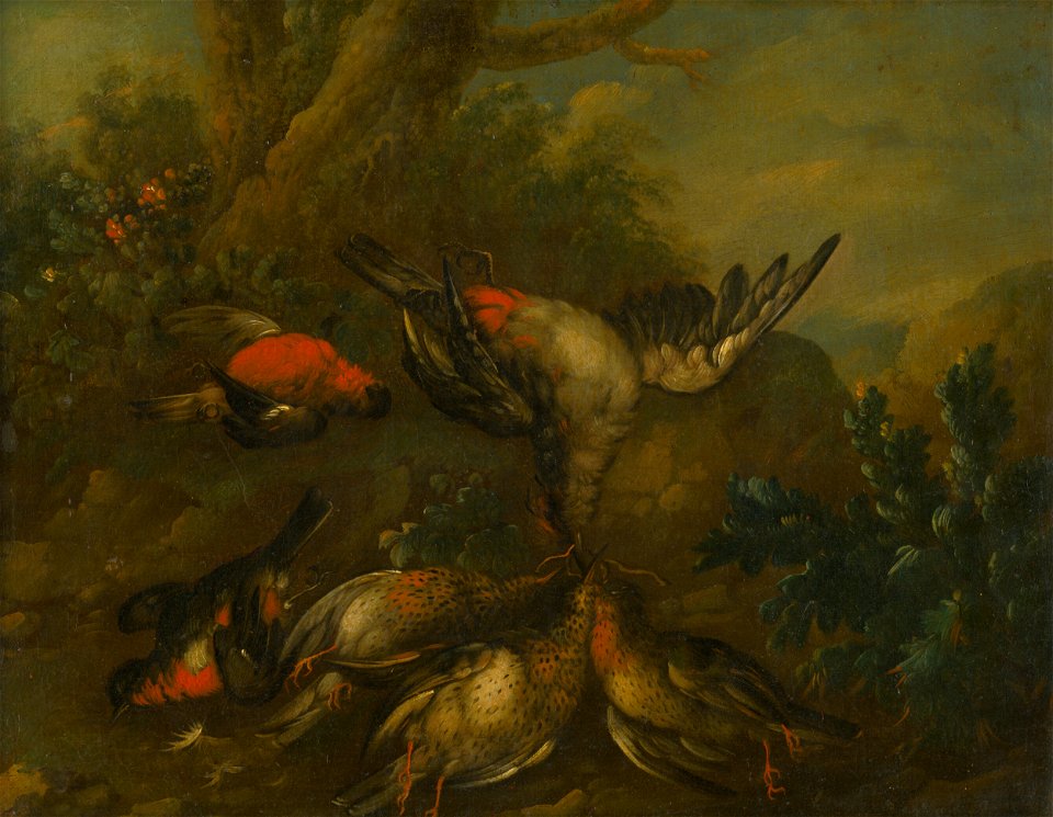 Philip Ferdinand Hamilton - Still Life with Dead Birds - O 1370 - Slovak National Gallery