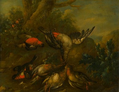 Philip Ferdinand Hamilton - Still Life with Dead Birds - O 1370 - Slovak National Gallery