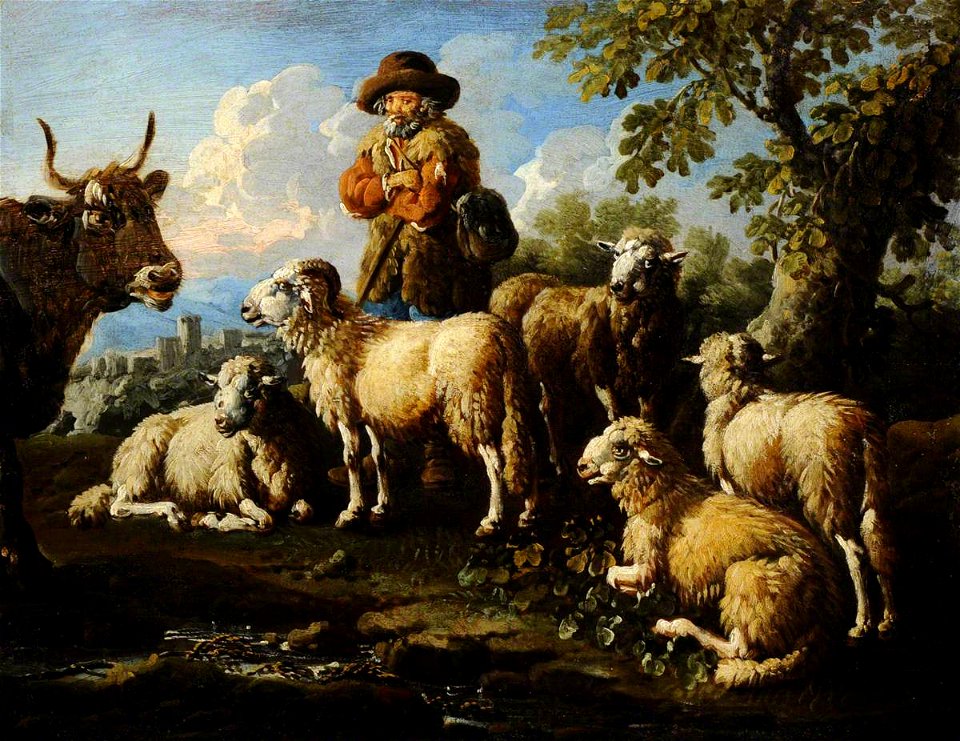 Philipp Peter Roos (1657-1706) - Herdsman with Sheep and Goats - 959496 - National Trust