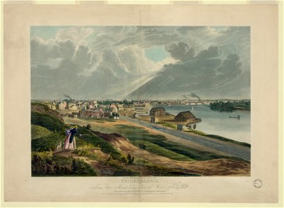 Philadelphia. From the ship house in the Navy Yard looking up the River Schuylkill LCCN2004667996